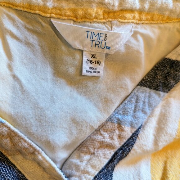 Striped Linen Midi Dress - Picture 2 of 5